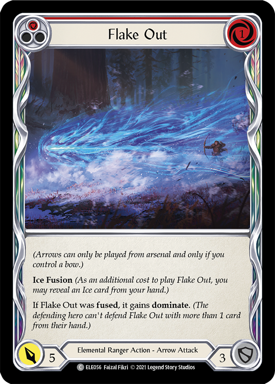 Flake Out (Red) [ELE056] (Tales of Aria)  1st Edition Normal | Shuffle n Cut Hobbies & Games