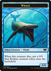 Whale // Zombie (011/036) Double-Sided Token [Commander 2014 Tokens] | Shuffle n Cut Hobbies & Games