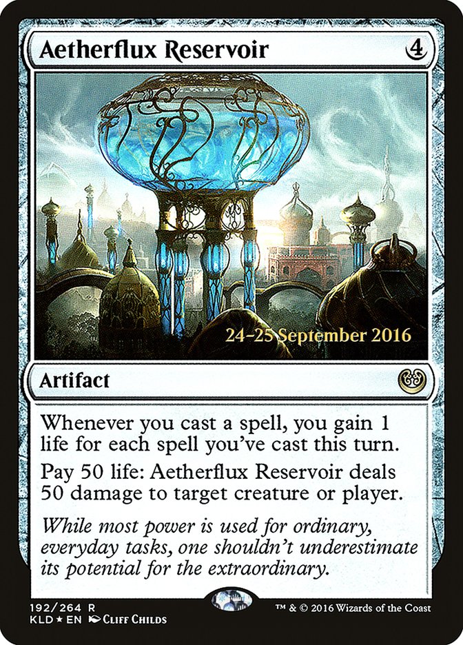 Aetherflux Reservoir [Kaladesh Prerelease Promos] | Shuffle n Cut Hobbies & Games