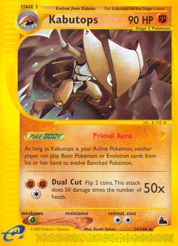 Kabutops (14/144) [Skyridge] | Shuffle n Cut Hobbies & Games