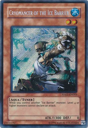 Cryomancer of the Ice Barrier [HA01-EN003] Secret Rare | Shuffle n Cut Hobbies & Games