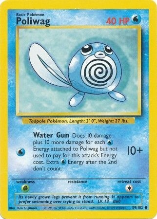 Poliwag (59/102) [Base Set Unlimited] | Shuffle n Cut Hobbies & Games