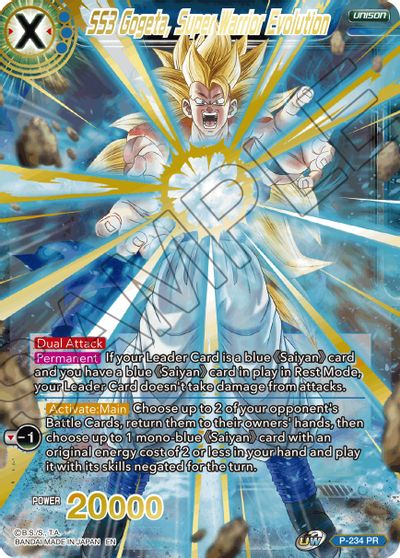 SS3 Gogeta, Super Warrior Evolution (Alternate Art) [P-234] | Shuffle n Cut Hobbies & Games