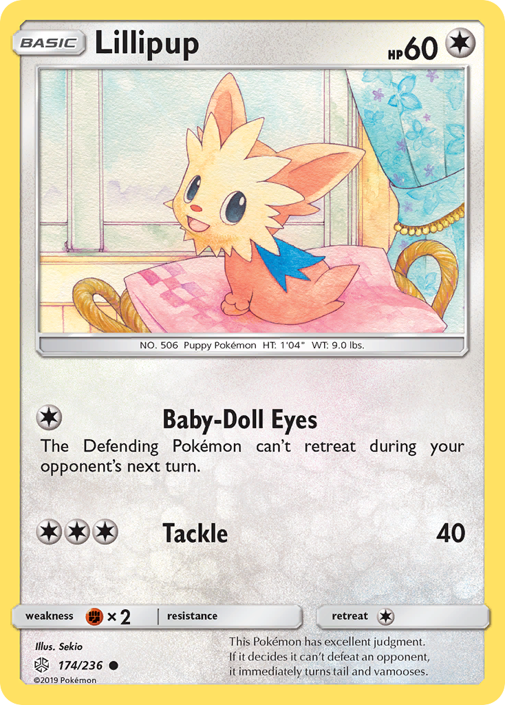 Lillipup (174/236) [Sun & Moon: Cosmic Eclipse] | Shuffle n Cut Hobbies & Games