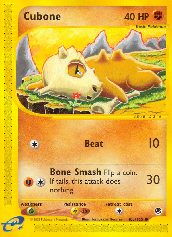 Cubone (103/165) [Expedition: Base Set] | Shuffle n Cut Hobbies & Games