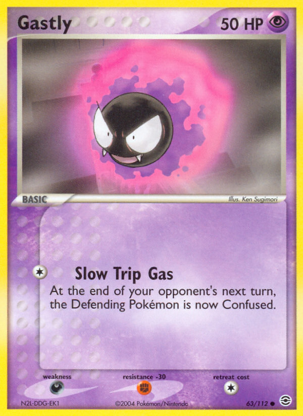 Gastly (63/112) [EX: FireRed & LeafGreen] | Shuffle n Cut Hobbies & Games