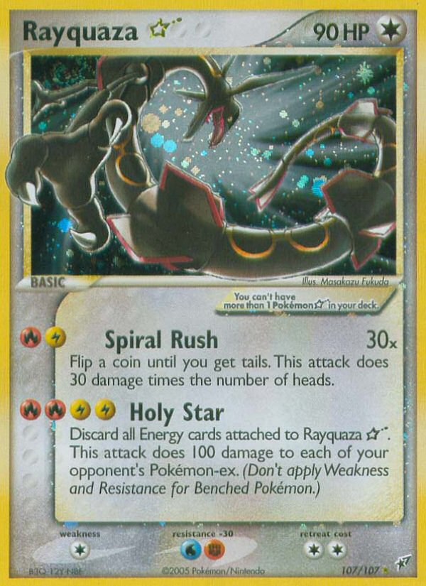 Rayquaza Star (107/107) [EX: Deoxys] | Shuffle n Cut Hobbies & Games