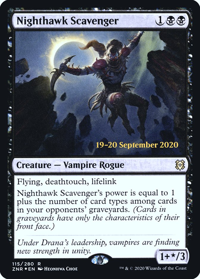 Nighthawk Scavenger [Zendikar Rising Prerelease Promos] | Shuffle n Cut Hobbies & Games