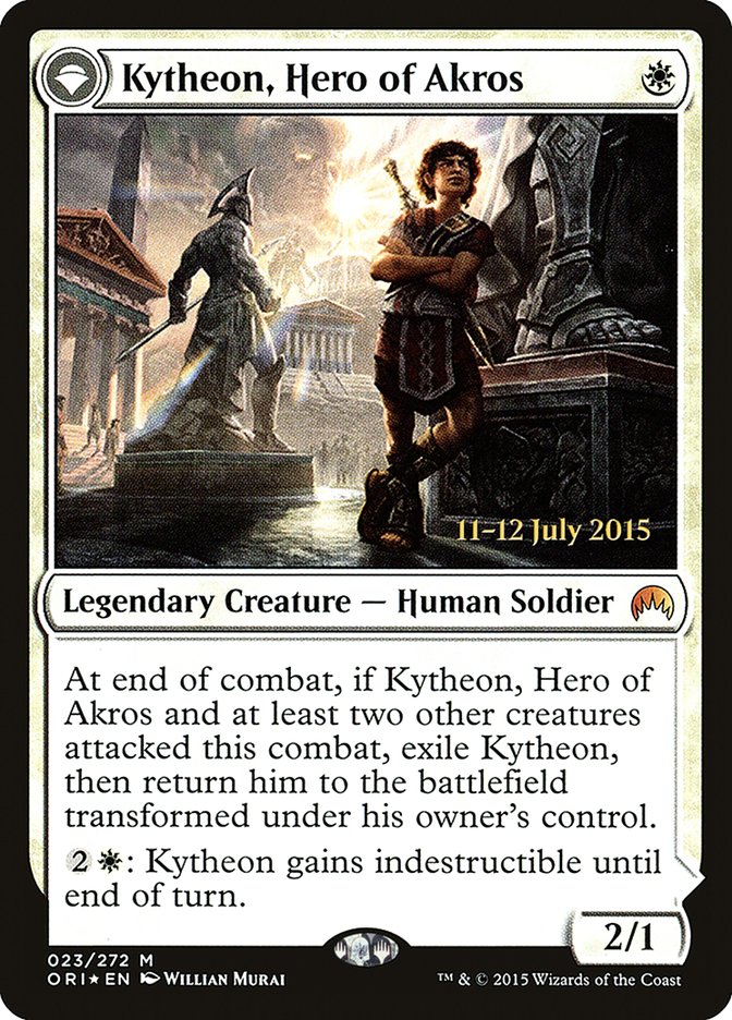 Kytheon, Hero of Akros // Gideon, Battle-Forged [Magic Origins Prerelease Promos] | Shuffle n Cut Hobbies & Games