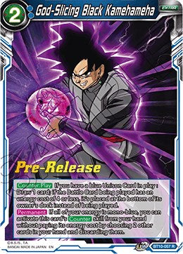 God-Slicing Black Kamehameha (BT10-057) [Rise of the Unison Warrior Prerelease Promos] | Shuffle n Cut Hobbies & Games