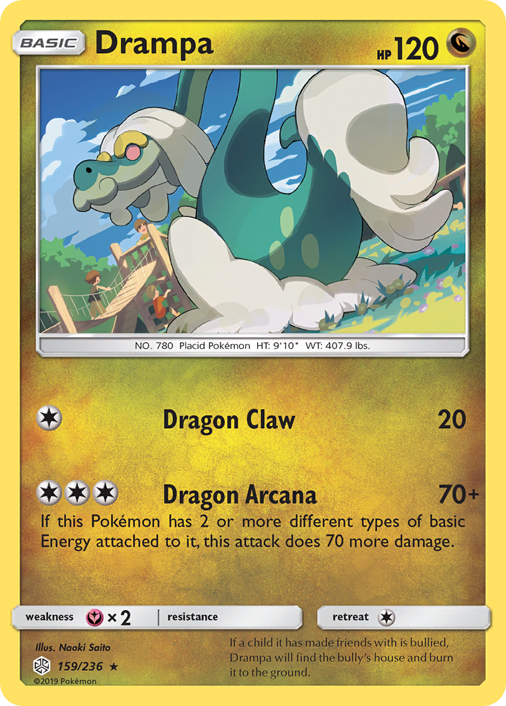 Drampa (159/236) [Sun & Moon: Cosmic Eclipse] | Shuffle n Cut Hobbies & Games