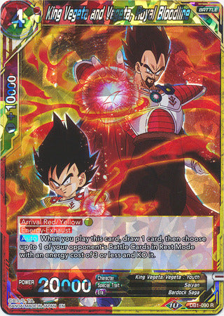 King Vegeta and Vegeta, Royal Bloodline (DB1-090) [Dragon Brawl] | Shuffle n Cut Hobbies & Games