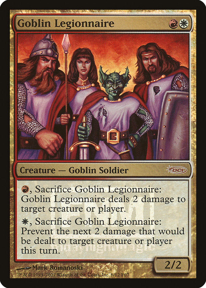 Goblin Legionnaire [Friday Night Magic 2007] | Shuffle n Cut Hobbies & Games