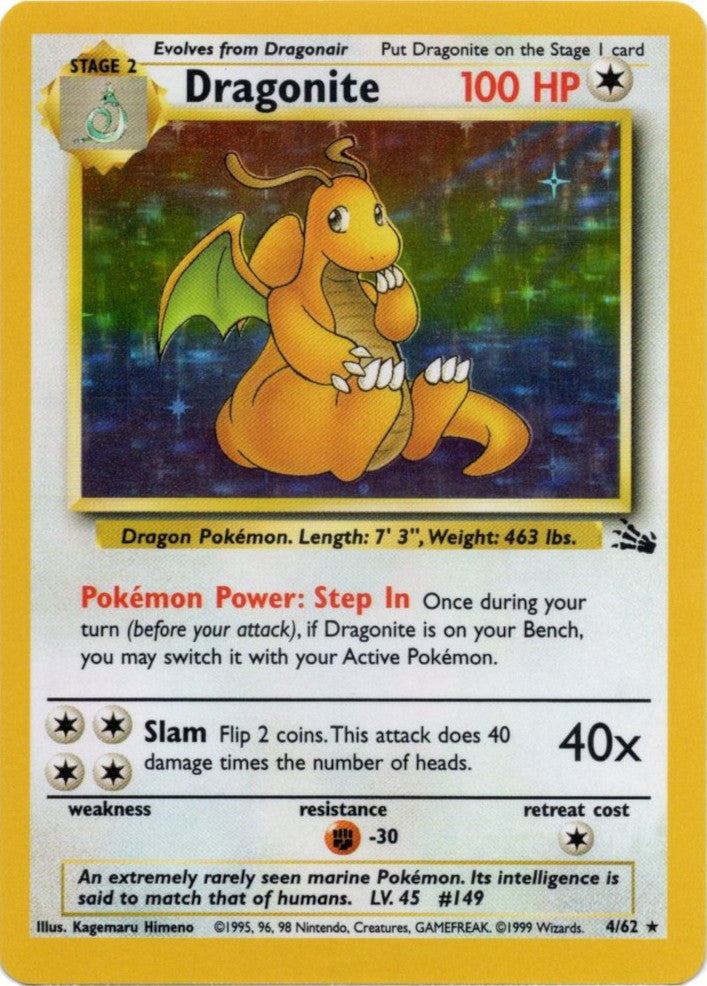 Dragonite (4/62) [Fossil Unlimited] | Shuffle n Cut Hobbies & Games