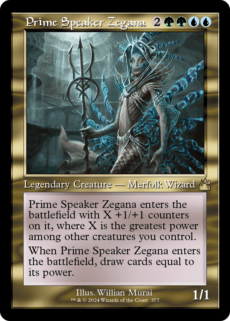 Prime Speaker Zegana (Retro Frame) [Ravnica Remastered] | Shuffle n Cut Hobbies & Games