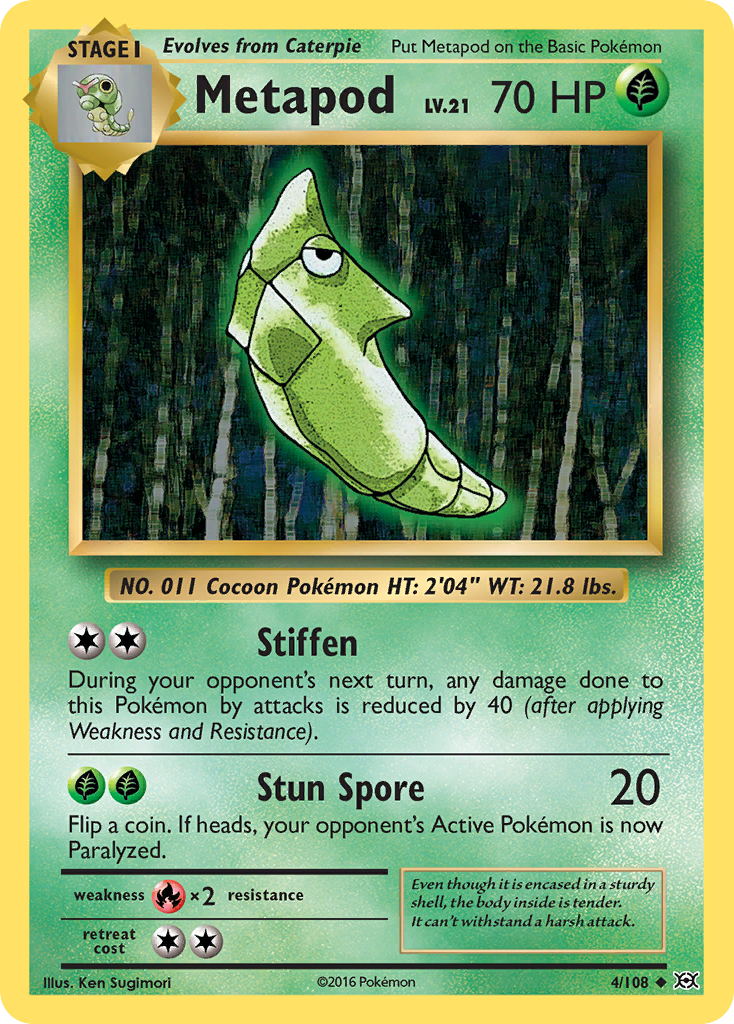 Metapod (4/108) [XY: Evolutions] | Shuffle n Cut Hobbies & Games