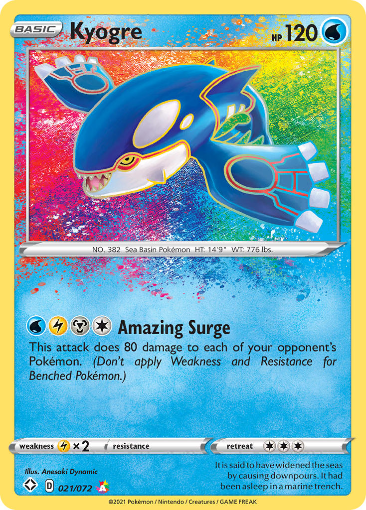 Kyogre (021/072) [Sword & Shield: Shining Fates] | Shuffle n Cut Hobbies & Games