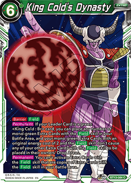 King Cold's Dynasty (Common) [BT13-084] | Shuffle n Cut Hobbies & Games