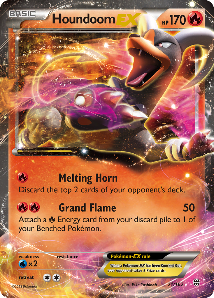 Houndoom EX (21/162) [XY: BREAKthrough] | Shuffle n Cut Hobbies & Games