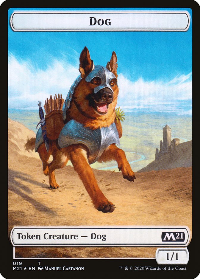 Cat (020) // Dog Double-Sided Token [Core Set 2021 Tokens] | Shuffle n Cut Hobbies & Games