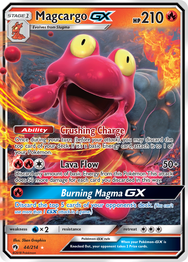 Magcargo GX (44/214) [Sun & Moon: Lost Thunder] | Shuffle n Cut Hobbies & Games