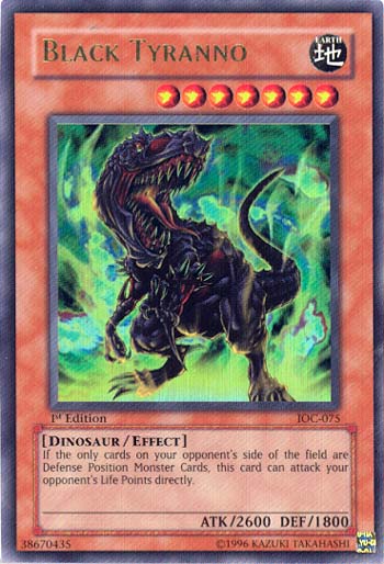 Black Tyranno [IOC-075] Ultra Rare | Shuffle n Cut Hobbies & Games