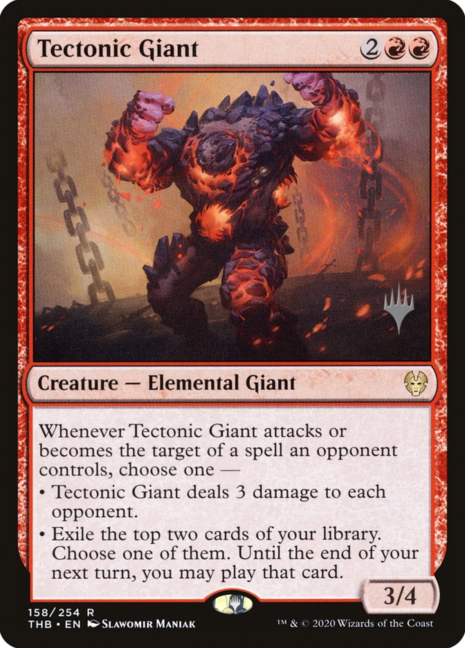 Tectonic Giant (Promo Pack) [Theros Beyond Death Promos] | Shuffle n Cut Hobbies & Games