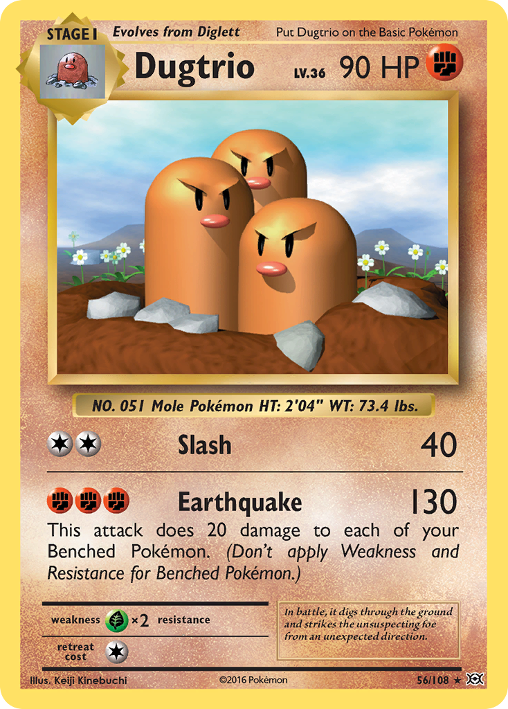 Dugtrio (56/108) [XY: Evolutions] | Shuffle n Cut Hobbies & Games