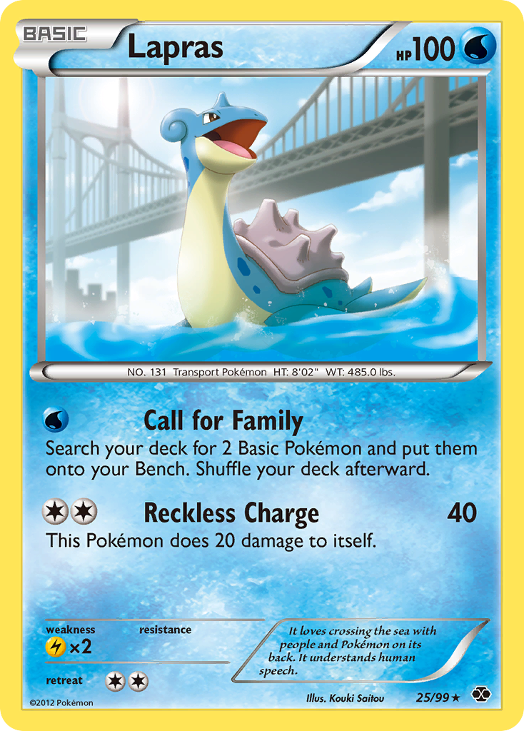 Lapras (25/99) [Black & White: Next Destinies] | Shuffle n Cut Hobbies & Games