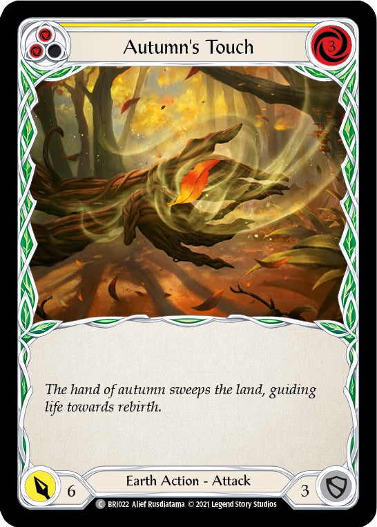 Autumn's Touch (Yellow) [BRI022] (Tales of Aria Briar Blitz Deck)  1st Edition Normal | Shuffle n Cut Hobbies & Games