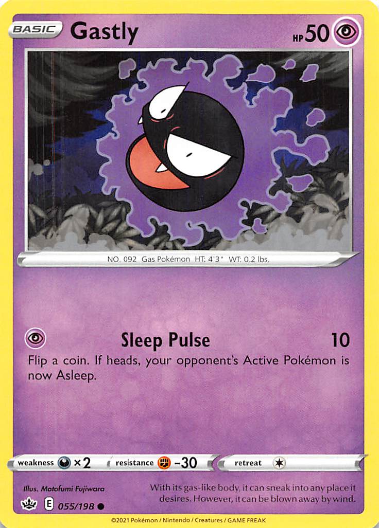 Gastly (055/198) [Sword & Shield: Chilling Reign] | Shuffle n Cut Hobbies & Games