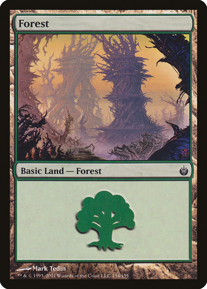 Forest (154) [Mirrodin Besieged] | Shuffle n Cut Hobbies & Games