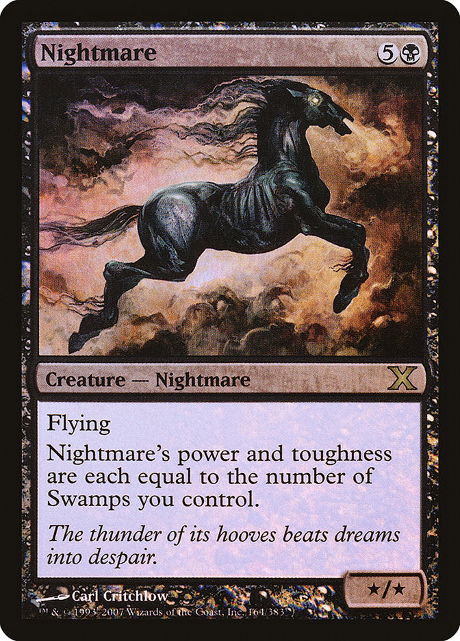 Nightmare (Premium Foil) [Tenth Edition] | Shuffle n Cut Hobbies & Games