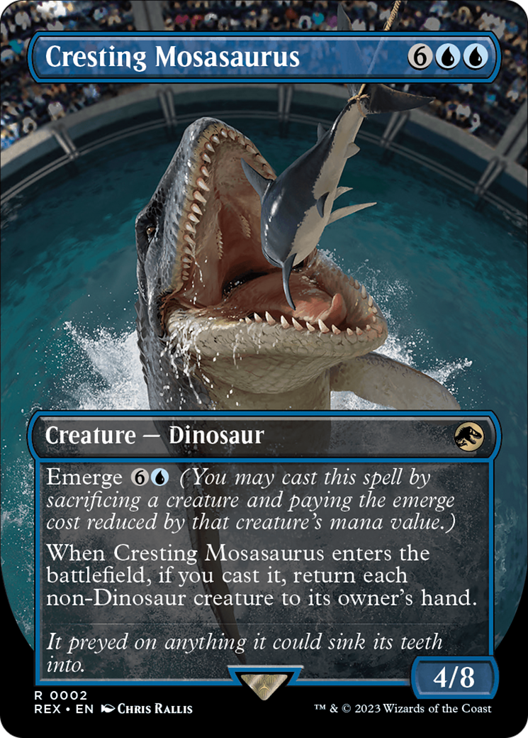 Cresting Mosasaurus (Borderless) [Jurassic World Collection] | Shuffle n Cut Hobbies & Games