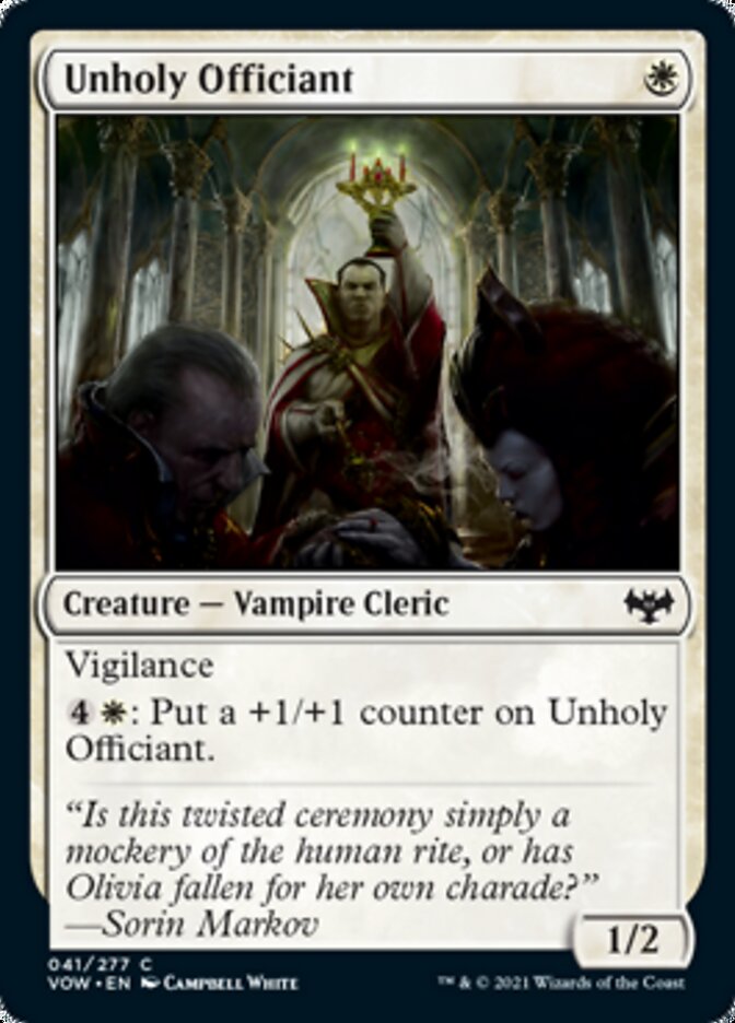 Unholy Officiant [Innistrad: Crimson Vow] | Shuffle n Cut Hobbies & Games