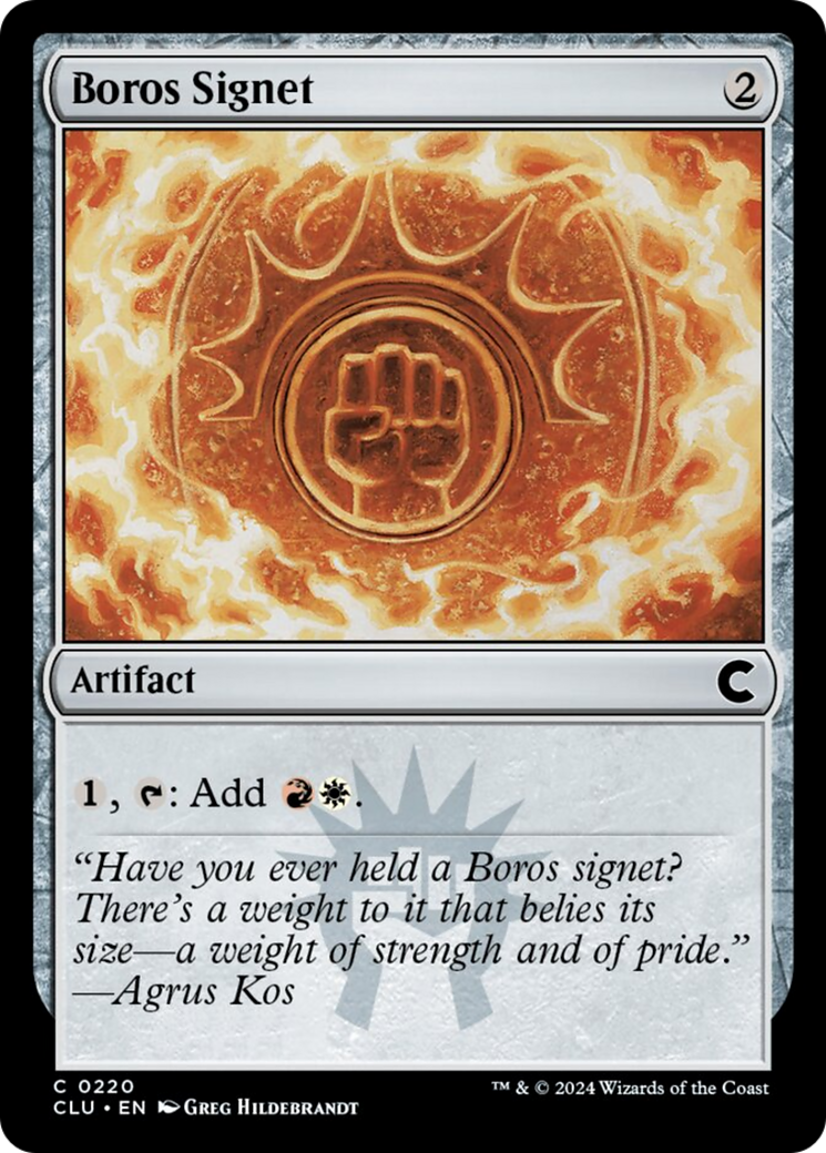 Boros Signet [Ravnica: Clue Edition] | Shuffle n Cut Hobbies & Games