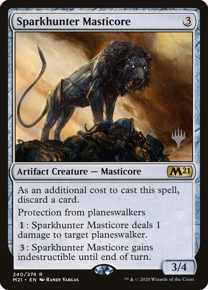 Sparkhunter Masticore (Promo Pack) [Core Set 2021 Promos] | Shuffle n Cut Hobbies & Games