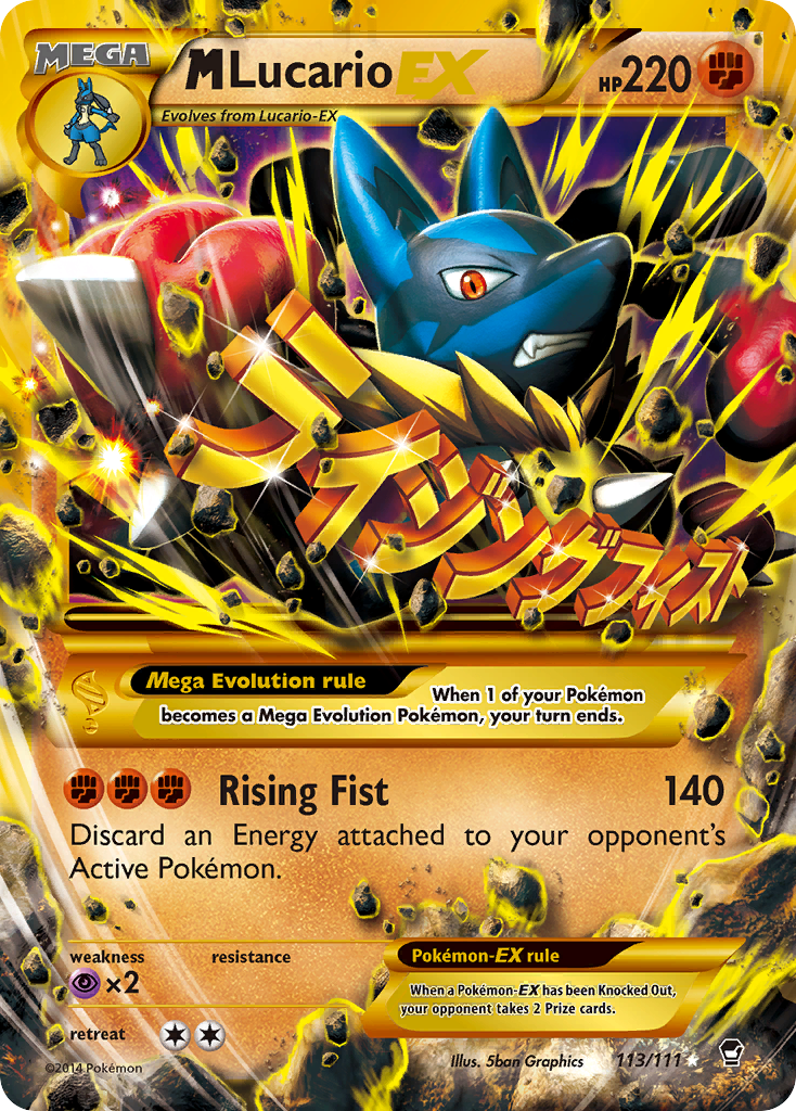 M Lucario EX (113/111) [XY: Furious Fists] | Shuffle n Cut Hobbies & Games