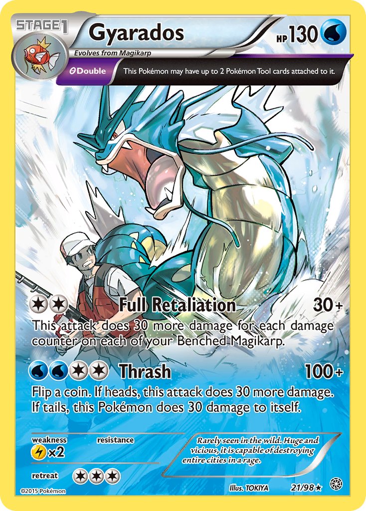 Gyarados (21/98) (Theme Deck Exclusive) [XY: Ancient Origins] | Shuffle n Cut Hobbies & Games