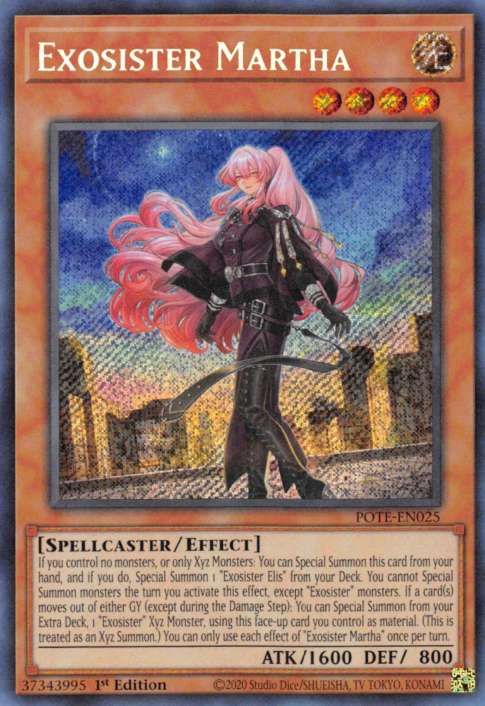 Exosister Martha [POTE-EN025] Secret Rare | Shuffle n Cut Hobbies & Games