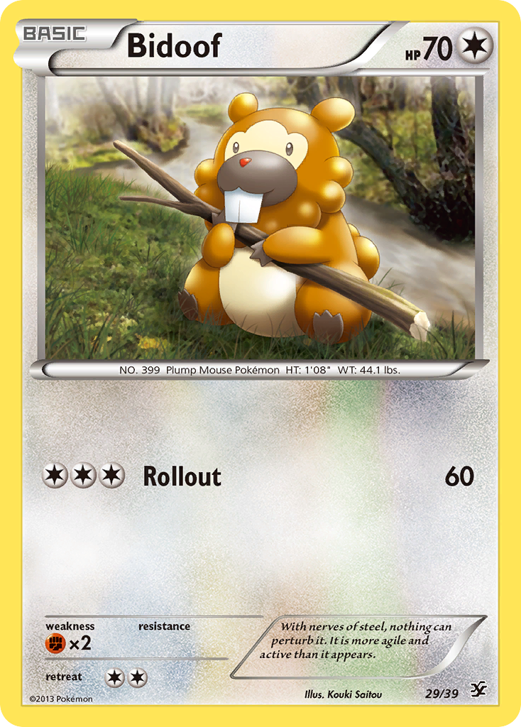 Bidoof (29/39) [XY: Kalos Starter Set] | Shuffle n Cut Hobbies & Games