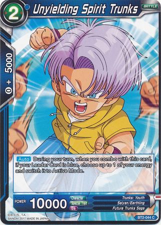 Unyielding Spirit Trunks [BT2-044] | Shuffle n Cut Hobbies & Games