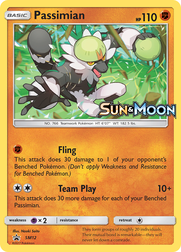 Passimian (SM12) [Sun & Moon: Black Star Promos] | Shuffle n Cut Hobbies & Games