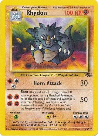 Rhydon (45/64) [Jungle Unlimited] | Shuffle n Cut Hobbies & Games