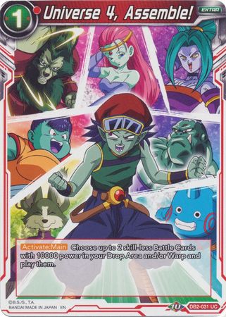 Universe 4, Assemble! (Reprint) (DB2-031) [Battle Evolution Booster] | Shuffle n Cut Hobbies & Games