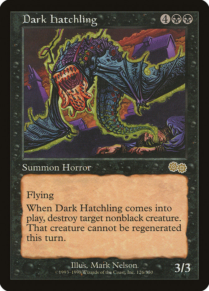 Dark Hatchling [Urza's Saga] | Shuffle n Cut Hobbies & Games