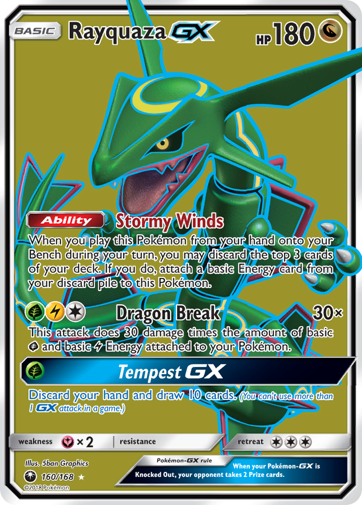 Rayquaza GX (160/168) [Sun & Moon: Celestial Storm] | Shuffle n Cut Hobbies & Games