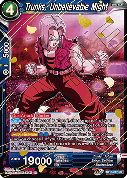 Trunks, Unbelievable Might (Super Rare) [BT13-042] | Shuffle n Cut Hobbies & Games