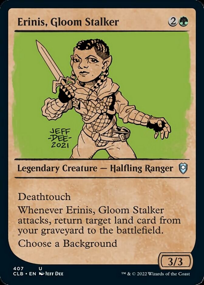 Erinis, Gloom Stalker (Showcase) [Commander Legends: Battle for Baldur's Gate] | Shuffle n Cut Hobbies & Games