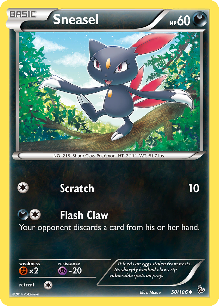 Sneasel (50/106) [XY: Flashfire] | Shuffle n Cut Hobbies & Games